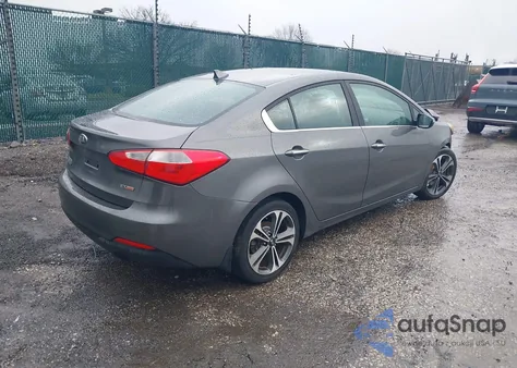 2014 Kia Forte Ex from USA, damaged, VIN KNAFX4A86E5138909